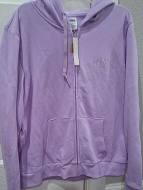 PINK Victoria's Secret Lavender Zip Hoodie